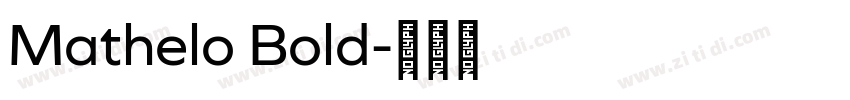 Mathelo Bold字体转换